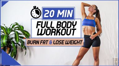 20 Min Energizing Full Body Workout | Intense Version Exercise No Equipment - Anastasia Vlassov