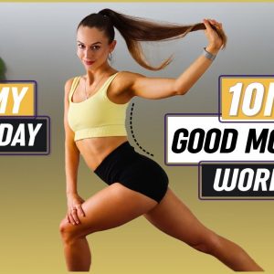 10 MINUTE GOOD MORNING Workout | Fat Burning Morning Routine No Equipment | Anastasia Vlassov 2022