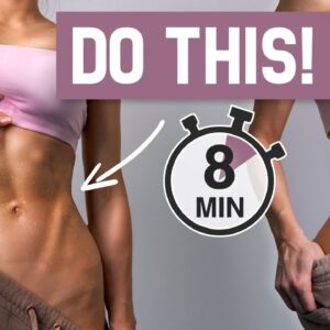 8 MIN MODEL ABS Workout - Get Snatched Waist & Sixpack Abs, Intense, No Equipment, At Home