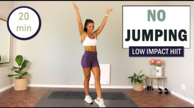 20 min FULL BODY NO JUMPING HIIT Workout | No Equipment | No Repeat | Low Impact Home Workout