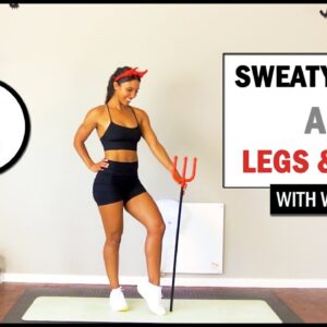 30 min Fat Burn Cardio - Abs - Legs & Booty Workout at Home | Halloween Workout |The Modern Fit Girl