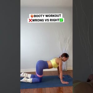🍑BOOTY WORKOUT🍑- ❌WRONG VS RIGHT✅ #shorts @Peach Bands