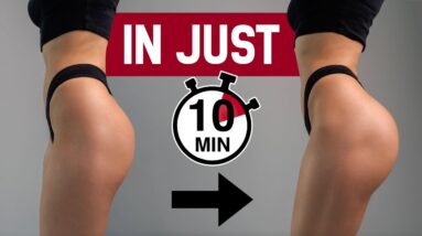 INSTANT BOOTY PUMP in JUST 10 MIN! Intense, Floor Only, No Squats, No Equipment, At Home