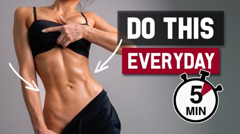 Get SIXPACK ABS in JUST 5 Min/Day - Intense Ab Workout Challenge, No Equipment, At Home