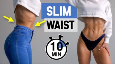 Get SLIM WAIST & 11 LINE ABS - 12 Exercises to Get Thin Waist, At Home, No Equipment