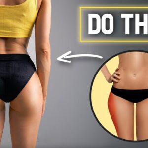 Reduce SADDLEBAGS NATURALLY! Outer Thighs & Side Booty Workout, No Equipment, At Home