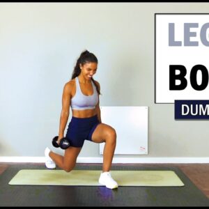 15 min INTENSE DUMBBELL LEGS & BOOTY WORKOUT | No Repeat Exercises | The Modern Fit Girl