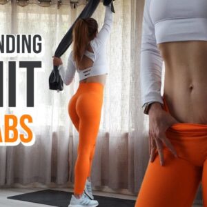 21min Fat Burn FULL BODY Walking Cardio HIIT – No Jumps or Squat + Standing Abs