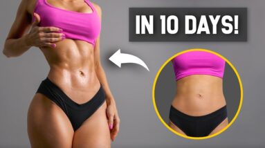 10 Min | 10 Days | 10 Exercises to Get ABS & Lose BELLY FAT, At Home, No Equipment