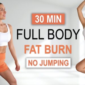 30 Min FULL BODY FAT LOSS | Killer HIIT Workout | No Jumping, No Repeat, Fun Fat Burner, Low Impact