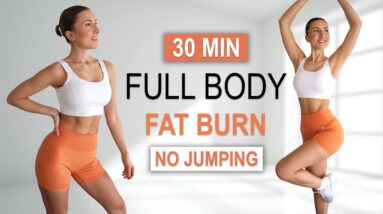 30 Min FULL BODY FAT LOSS | Killer HIIT Workout | No Jumping, No Repeat, Fun Fat Burner, Low Impact