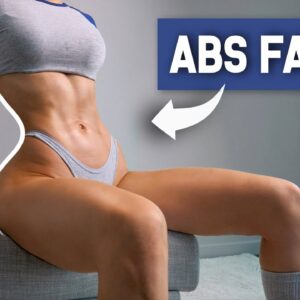NON-STOP AB Workout to Get ABS FASTER! Intense, No Rest, No Equipment, At Home