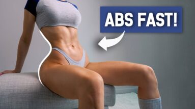 NON-STOP AB Workout to Get ABS FASTER! Intense, No Rest, No Equipment, At Home