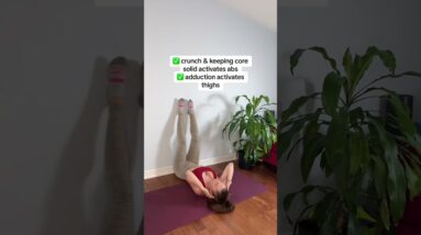 1 Exercise to Get Toned Inner Thighs & Abs🔥