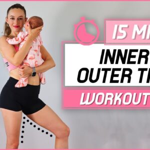 🔥Get Lean Inner & Outer Thighs | Slim Legs in 14 Days| Postpartum Home Workout (No equipment)