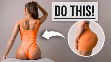 Grow a PEACH BOOTY in JUST 12 Min! Rounder & Bigger Butt Workout, No Equipment, At Home