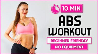 10 min Abs Workout to Get DEFINED ABS | Beginner Workout to Burn Belly Fat (No equipment)