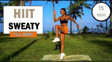 15 min Sweaty Full Body HIIT Workout | The Modern Fit Girl