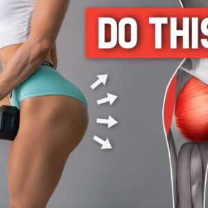 Do This To Get CURVIER BUTT & HIPS! 15 Min Circuit Booty Workout, Intense, At Home + Weights