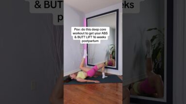 This transformed my ABS & BOOTY 16 weeks postpartum!👆