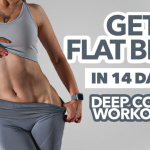 Do this DAILY & Get FLAT BELLY in 14 Days | 6 MIN Deep Core & Pelvic Floor Workout| No equip, No rep