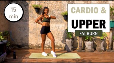 15 min HIIT CARDIO and UPPER BODY Workout | No Equipment | The Modern Fit Girl