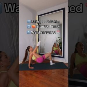 3 Deep Core & Pelvic Floor Exercises for FLAT Tummy & SNATCHED Waist #postpartum #workout #crunches