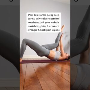 Try these exercises to strengthen your core, glutes, back & arms #workout #postpartum #crunches