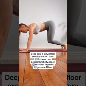 Try this Deep Core & Pelvic Floor Exercise instead of crunches🔥