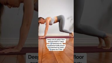 Try this Deep Core & Pelvic Floor Exercise instead of crunches🔥