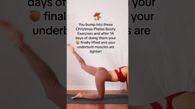 Best Exercises for Booty Lift🍑| Christmas Pilates CHALLENGE #glutesworkout #postpartum #workout