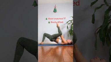 Best Exercise for Flat Belly, Snatched Waist, Inner Thighs & 🍑Lift #postpartum #workout #crunches