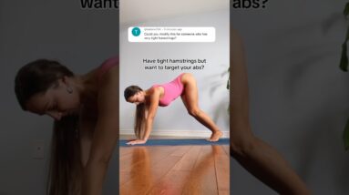 Deep Core Exercises for Tight Hamstrings | Flat Belly & Slim Waist #postpartum #workout #crunches