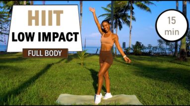 15 min Nonstop No Jumping HIIT Workout - No Equipment - Low Impact | The Modern Fit Girl