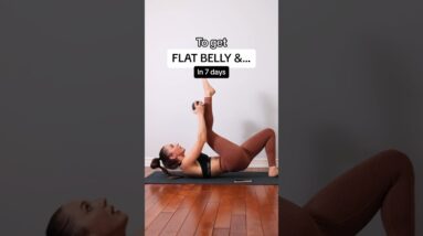 3 Best Exercises for Flat Belly & Slim Waist #workout #postpartum #crunches