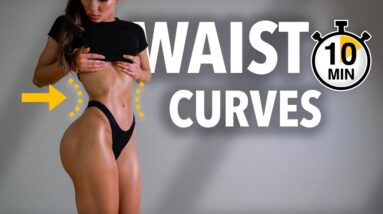 Get WAIST CURVES NATURALLY! Ab Workout for Flat Belly & Slim Waist, No Equipment, At Home