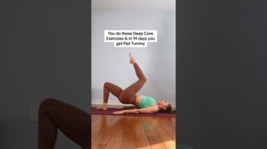 Ladies, you must try these deep core exercises for Flat Tummy #workout #postpartum #mom #crunches