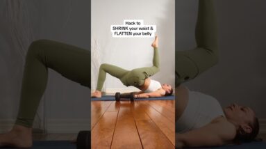 Hack to Shrink your Waist & Flatten Belly pooch | Deep Core Exercises