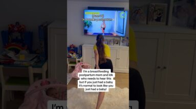 and in 7 months I Got a FLAT BELLY doing my home workouts! Join me 🎥 #postpartum #workout #mom