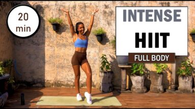 20 min Sweaty HIIT Workout | Full Body HIIT Workout | Nonstop | No Equipment | The Modern Fit Girl