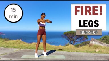 Day 14: 15 min KILLER NON-STOP LEG DAY WORKOUT | Lower Body | The Modern Fit Girl