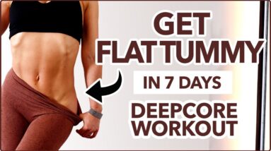 How to Get Flat Tummy in 7 Days | 8 Min Deep Core & Pelvic Floor Workout | No equipment