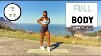 Day 5: 15 min No Jumping HIIT Workout | Low Impact The Modern Fit Girl ABS, GLUTES, LEGS & FAT BURN
