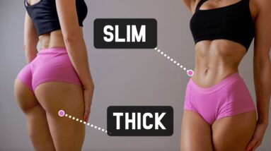Get THICK BOOTY & SLIM WAIST Challenge - Floor Only, No Squats, No Equipment, At Home Workout