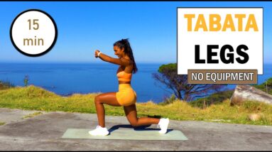 Day 9: 16 min TABATA LEG DAY - KILLER HIIT Home Workout | The Modern Fit Girl