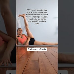 Floor Pilates Workout for Toned Legs | Beginner Friendly #postpartum #workout #fitnessmotivation