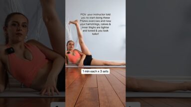 Floor Pilates Workout for Toned Legs | Beginner Friendly #postpartum #workout #fitnessmotivation