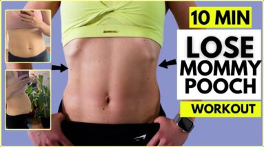 10 Min Deep Core & Abs workout to Lose Mommy Pooch Fast | No equipment