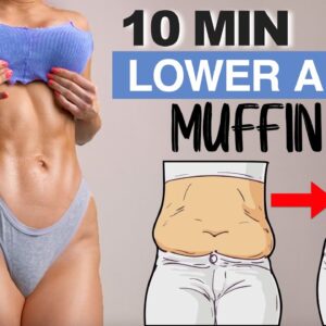 Intense LOWER ABS Workout - Reduce Muffin Top & Belly Fat NATURALLY! No Equipment, At Home