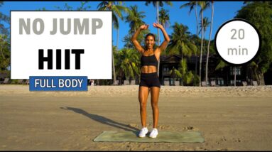 20 min Low Impact Full Body HIIT Workout | NO JUMPING HIIT Workout | The Modern Fit Girl